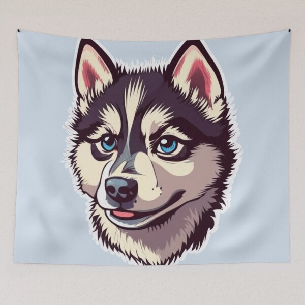 Artikelvorschau, Blauäugiger Husky entworfen und verkauft von doubledreamer.
