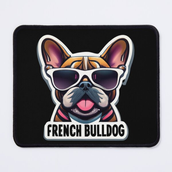 Item preview, Playful French Bulldog Glasses Tongue Out Adorable Portrait designed and sold by Psycho-Crazy.