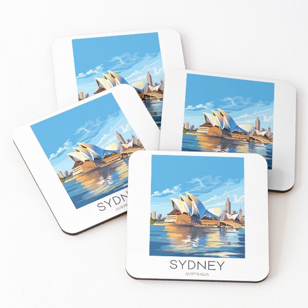 Item preview, A Pop Art Travel Print of Sydney - Australia  designed and sold by StudioRedKoala.