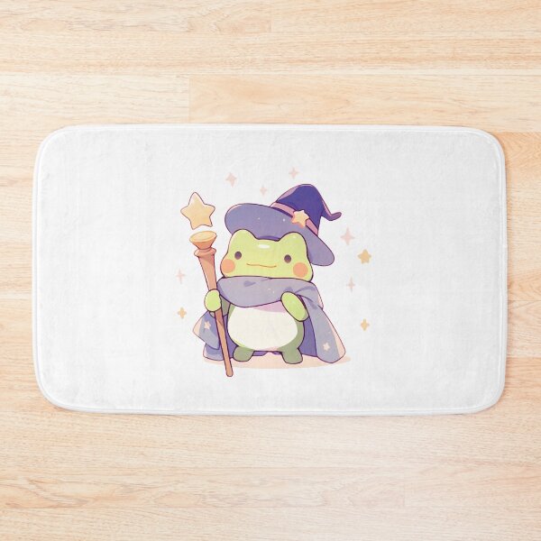 Item preview, Cute Kawaii Froggy Frog Wizard Pastel and Purple designed and sold by CozyKawaiiArt.