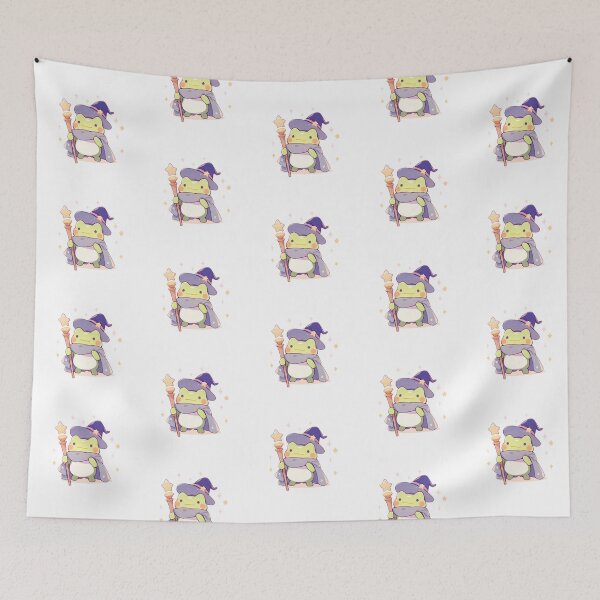 Item preview, Cute Kawaii Froggy Frog Wizard Pastel and Purple designed and sold by CozyKawaiiArt.