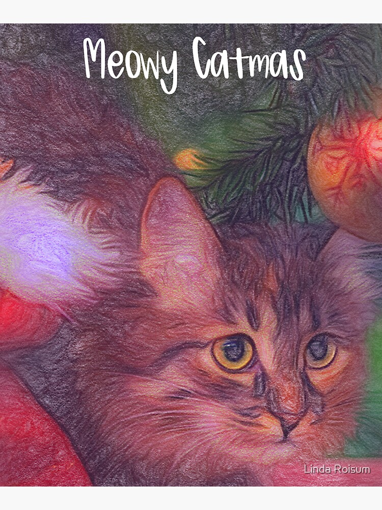 Thumbnail 5 of 5, Tote Bag, Meowy Catmas designed and sold by jouvaygifts.