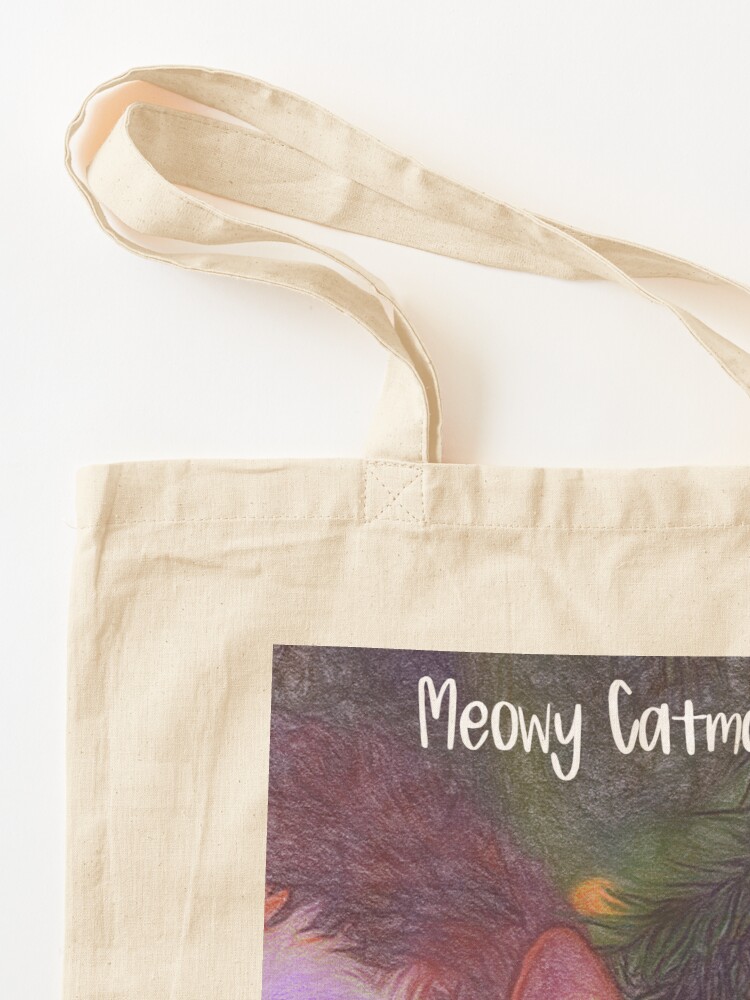 Thumbnail 3 of 5, Tote Bag, Meowy Catmas designed and sold by jouvaygifts.