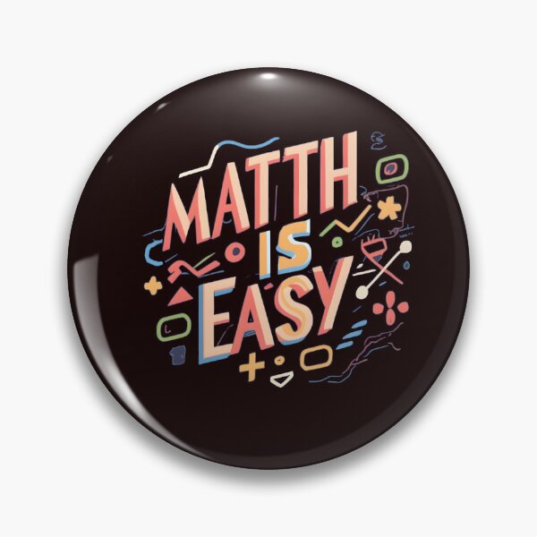 Item preview, "Math Is Easy" Funny Math Teacher Student Gift designed and sold by GalaxyGraffiti.