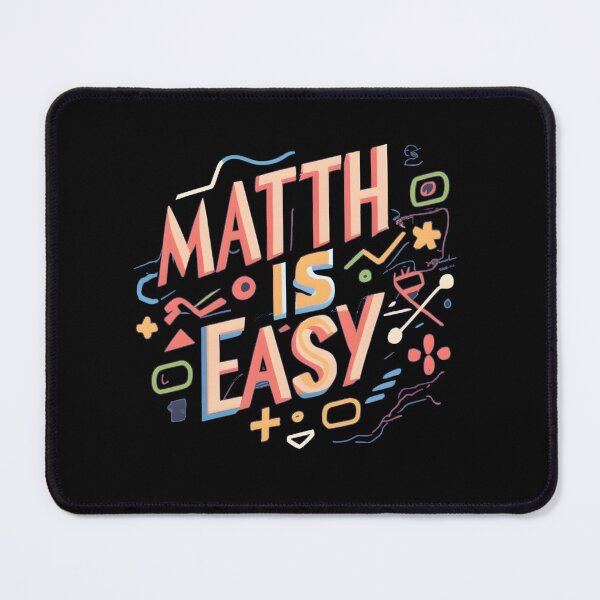 Item preview, "Math Is Easy" Funny Math Teacher Student Gift designed and sold by GalaxyGraffiti.