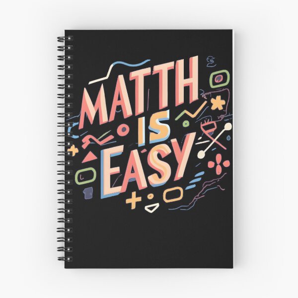 Item preview, "Math Is Easy" Funny Math Teacher Student Gift designed and sold by GalaxyGraffiti.