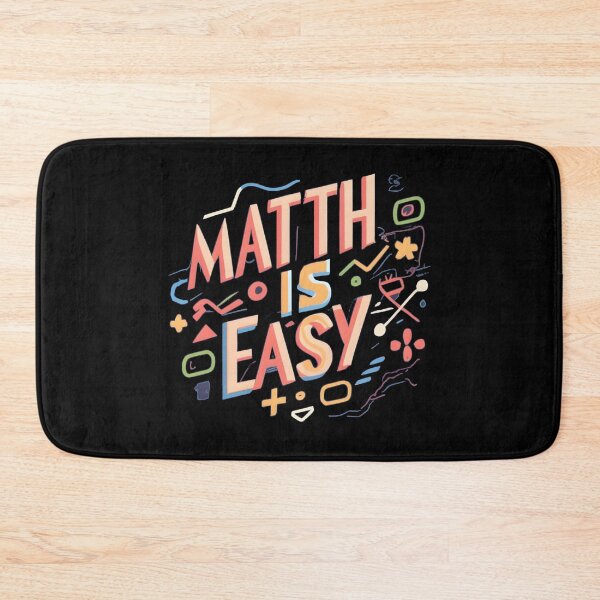 Item preview, "Math Is Easy" Funny Math Teacher Student Gift designed and sold by GalaxyGraffiti.