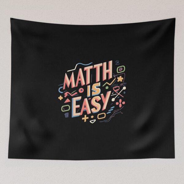 Item preview, "Math Is Easy" Funny Math Teacher Student Gift designed and sold by GalaxyGraffiti.