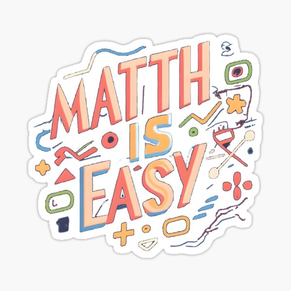 Math is Easy Wall Art – Math Teacher's Gift Idea | iPhone Wallet