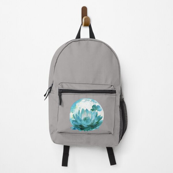 Item preview, Blue Lotus Flower of the Fifth Chakra - Watercolor Painting in Transparent Glass Ball designed and sold by TetianaArt.