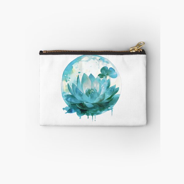 Item preview, Blue Lotus Flower of the Fifth Chakra - Watercolor Painting in Transparent Glass Ball designed and sold by TetianaArt.