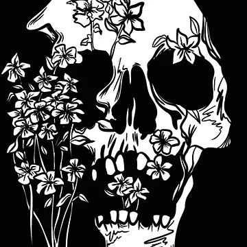 Artwork thumbnail, SKULL Sticker by RivalRoseDesign