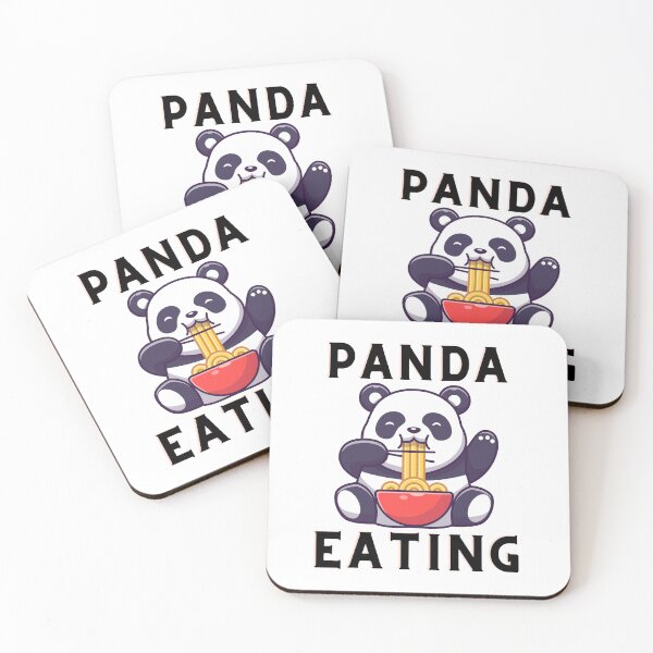 Aperçu de l'œuvre Panda, Panda mangeant. créée et vendue par ROZWALCZ.
