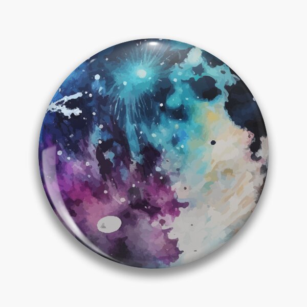 Item preview, A splash of Full Moon in Watercolor across the Dark Night Sky designed and sold by StephanieWard.