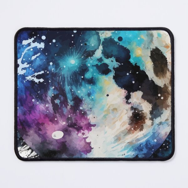 Item preview, A splash of Full Moon in Watercolor across the Dark Night Sky designed and sold by StephanieWard.