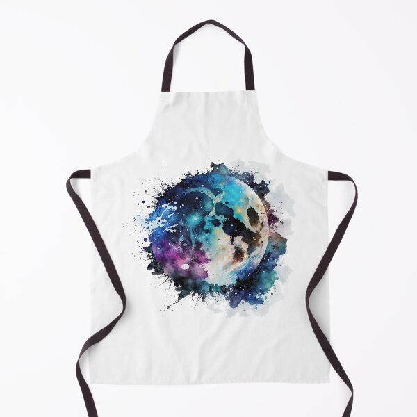 Item preview, A splash of Full Moon in Watercolor across the Dark Night Sky designed and sold by StephanieWard.