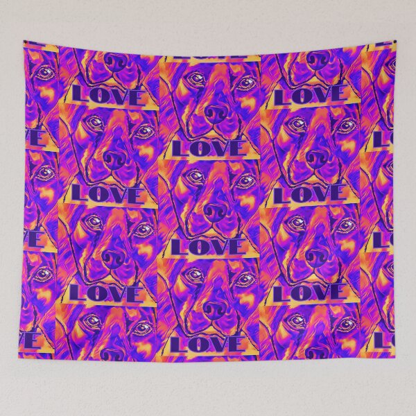 Item preview, Abstract Dog Love designed and sold by gleefulme.