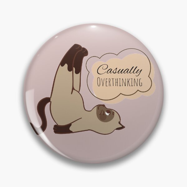 Item preview, Siamese cat casually overthinking while lying down the feet upward designed and sold by Crazy-art-land.