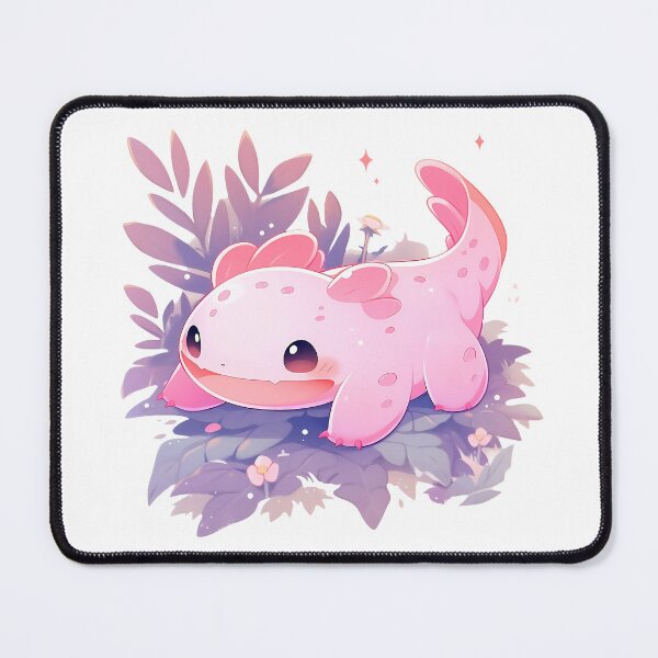 Item preview, Cute Kawaii Happy Tiny Axolotl designed and sold by CozyKawaiiArt.