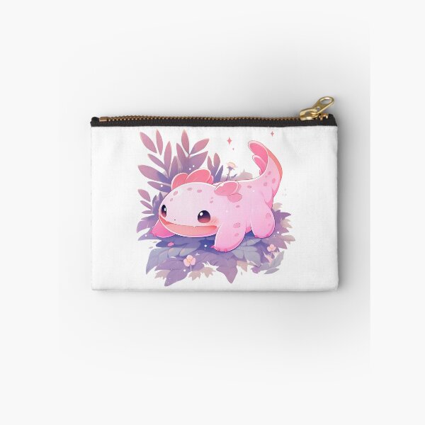 Item preview, Cute Kawaii Happy Tiny Axolotl designed and sold by CozyKawaiiArt.