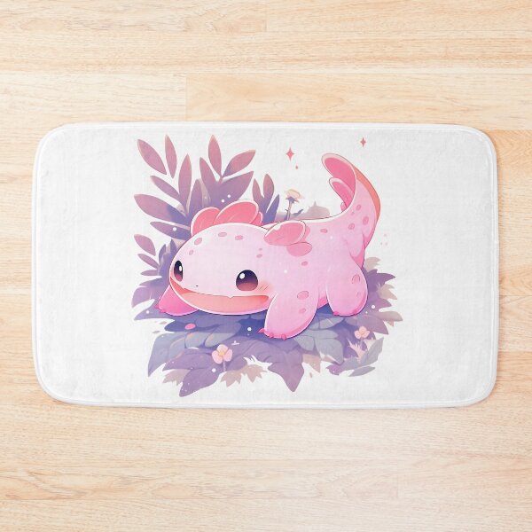 Item preview, Cute Kawaii Happy Tiny Axolotl designed and sold by CozyKawaiiArt.
