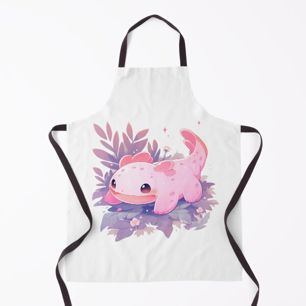 Item preview, Cute Kawaii Happy Tiny Axolotl designed and sold by CozyKawaiiArt.