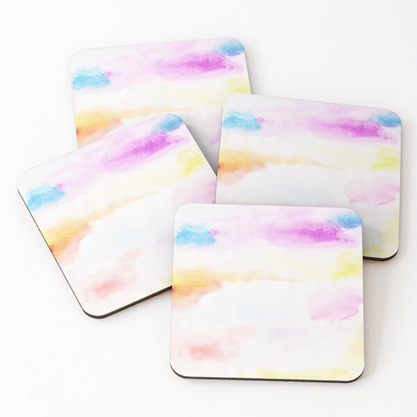 Item preview, Watercolor liquid painting, soft delicate colors designed and sold by lausn.