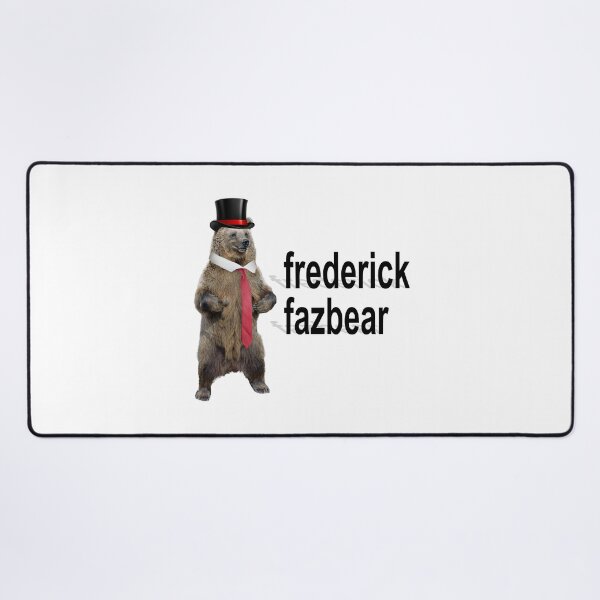 Vista previa del artículo con la obra «frederick fazbear el osito elegante parodia de fnaf», diseñado y vendido por snazzyseagull.