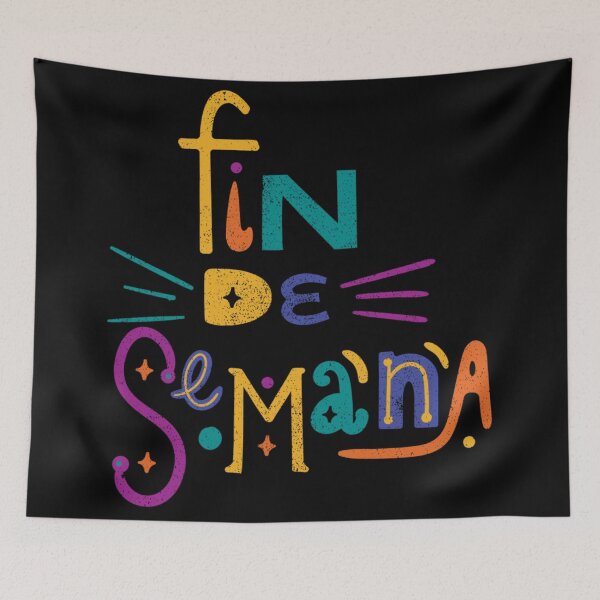 Item preview, Fin de Semana Text Design  designed and sold by Harsh  Katariya.