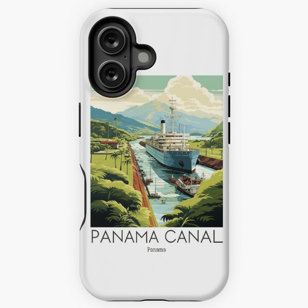 Item preview, A Vintage Travel Illustration of the Panama Canal - Panama  designed and sold by GoodOldVintage.
