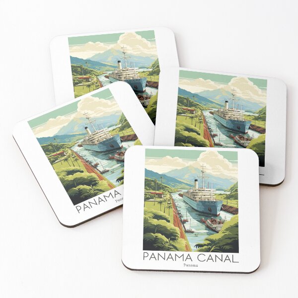 Item preview, A Vintage Travel Illustration of the Panama Canal - Panama  designed and sold by GoodOldVintage.