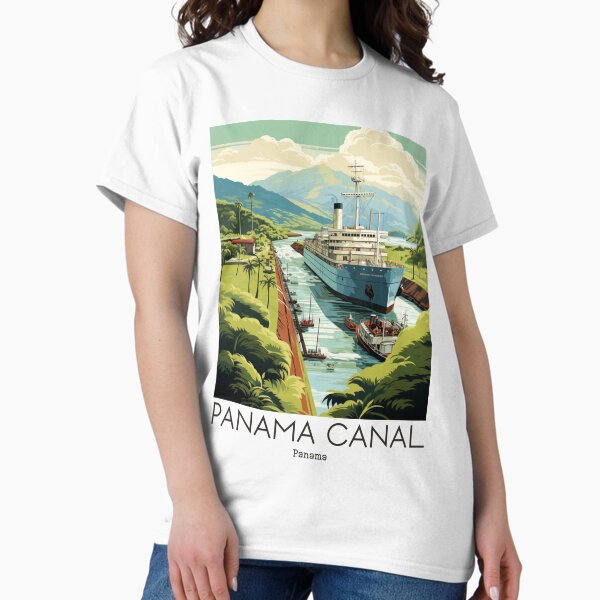 Item preview, A Vintage Travel Illustration of the Panama Canal - Panama  designed and sold by GoodOldVintage.