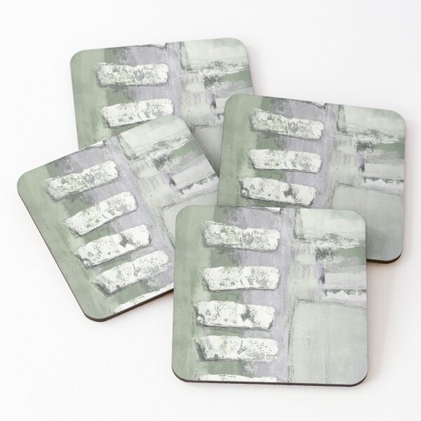 Item preview, Mint green gray abstract  designed and sold by ElaSzczepaniak.