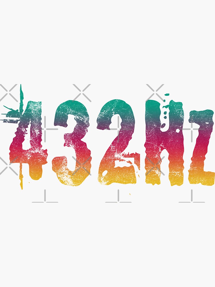 432Hz Music Frequency 432 Hertz Tuning Color Style Graphic Hertz Print by thespottydogg
