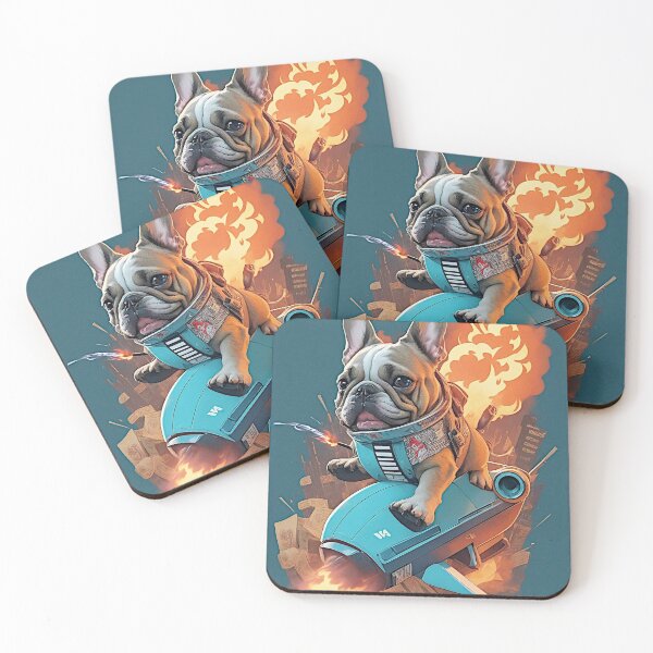 Item preview, A vector art illustration of a smiling French Bulldog. designed and sold by Best-Art-32.