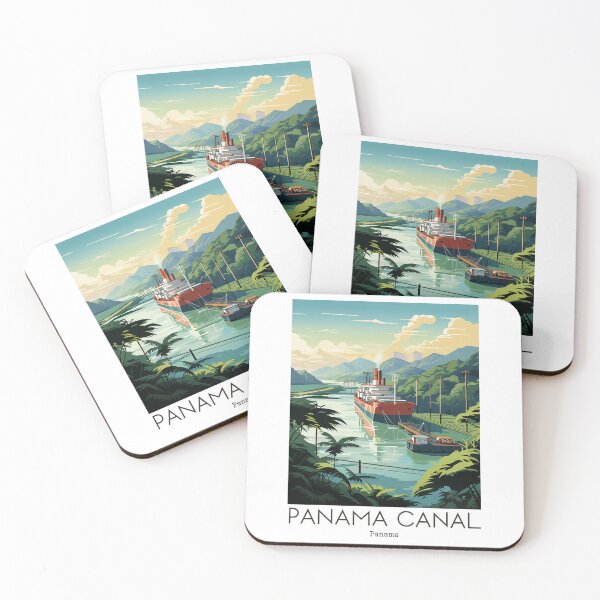Item preview, A Vintage Travel Illustration of the Panama Canal - Panama  designed and sold by GoodOldVintage.