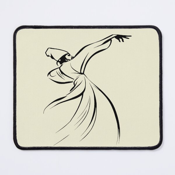 Item preview, The Dervish Relationship Between Body And Soul Line Art designed and sold by taiche.