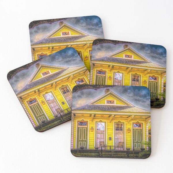 Item preview, Algiers Point Yellow Double Shotgun House designed and sold by nbrandsberg.