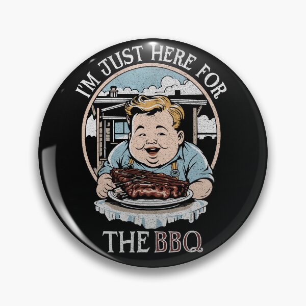 Item preview, BBQ Lover's Humor T-Shirt - I'm just here for the BBQ designed and sold by AmorcitoDesigns.