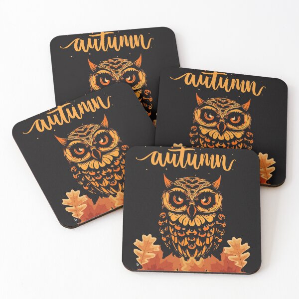 Item preview, Fall hello autumn owl designed and sold by SeeingBeyond.