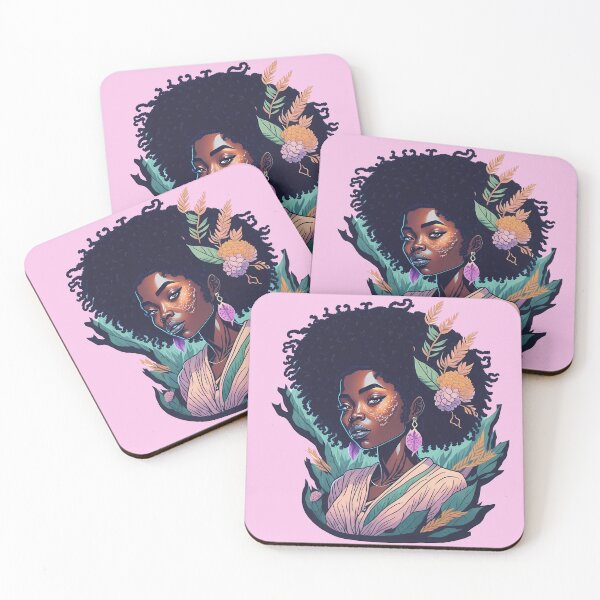 Item preview, Beautiful Afro Woman - Natural Elegance designed and sold by ngness.