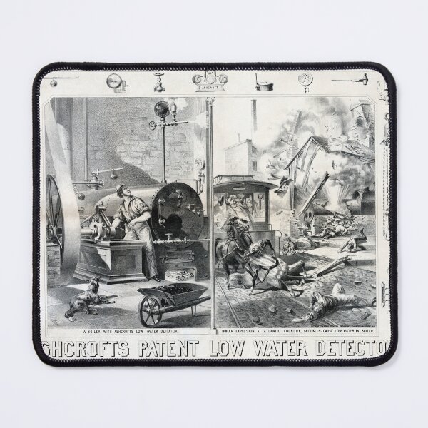Item preview, STK501510A-Vintage ad for low water detector, 1866. designed and sold by StocktrekImages.