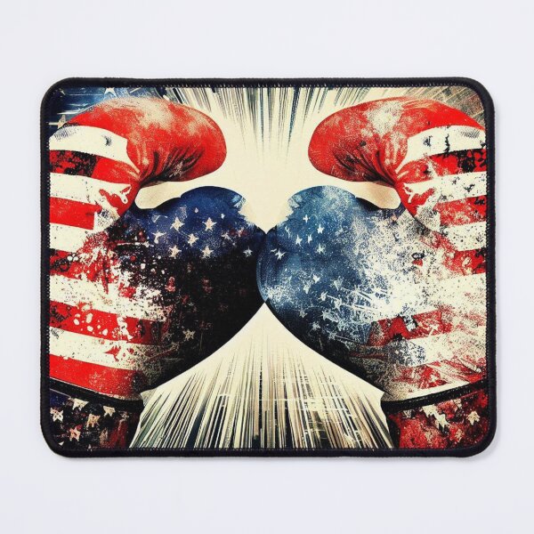 Item preview, American flag boxing gloves designed and sold by KICIART.