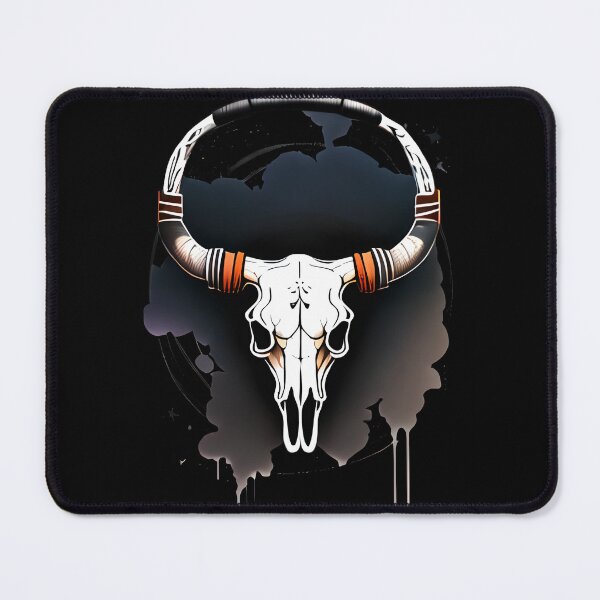Item preview, BULL SCULL BLACK WHITE ORANGE 1  designed and sold by justyna-s28.