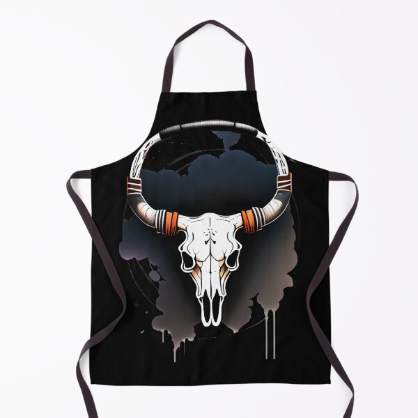 Item preview, BULL SCULL BLACK WHITE ORANGE 1 designed and sold by justyna-s28.