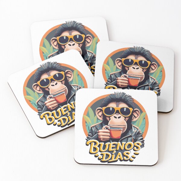 Item preview, Buenos Dias Morning Coffee Sticker designed and sold by Unbranddigitalart.
