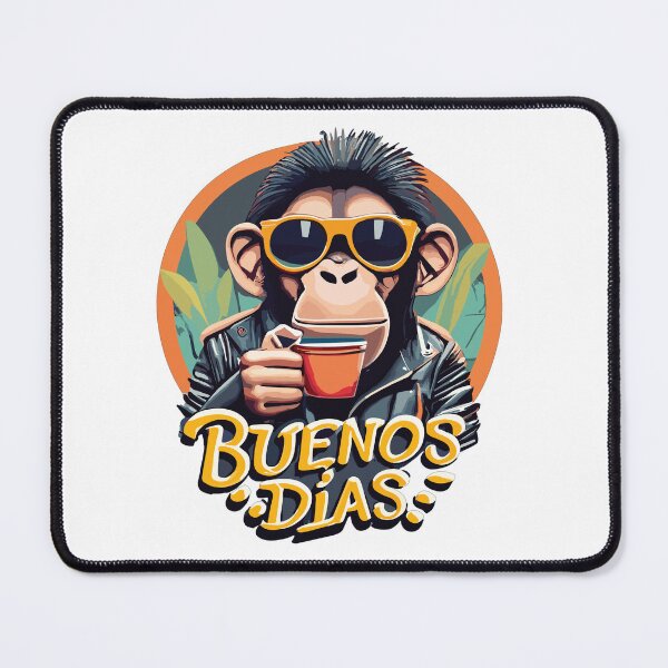 Item preview, Buenos Dias Morning Coffee Sticker designed and sold by Unbranddigitalart.