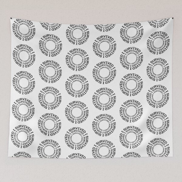 Item preview, I survived round pattern designed and sold by SimplyMots.