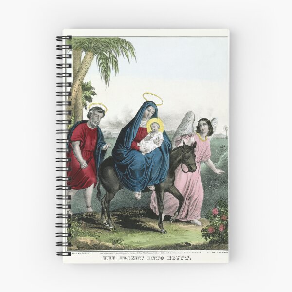 Item preview, STK501513A-The Virgin Mary and baby Jesus on a donkey. designed and sold by StocktrekImages.