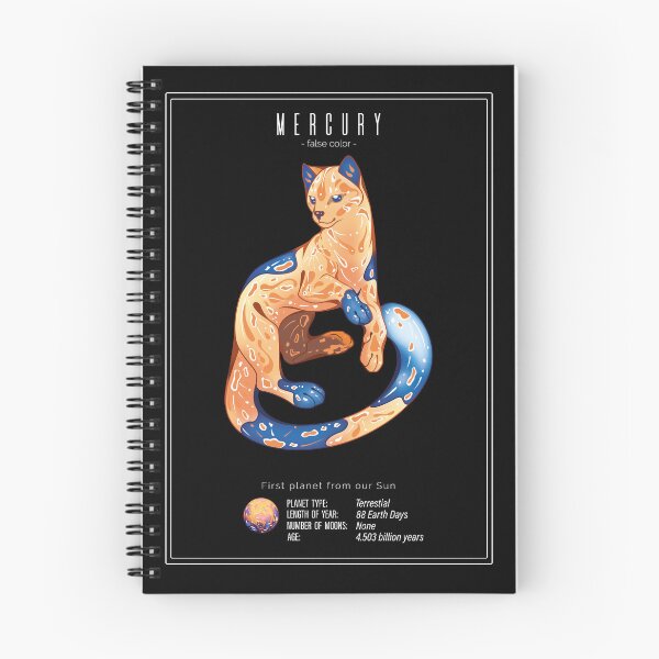 Item preview, Mercury False Colour Cat Planet designed and sold by ChocolateRaisin.